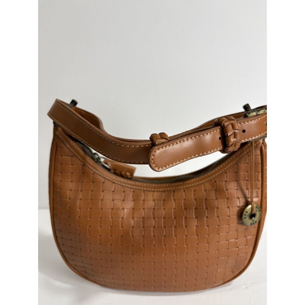 The Sak Women's Small Hobo Woven Leather Bag Brown Adjustable Strap NWT - Picture 8 of 9